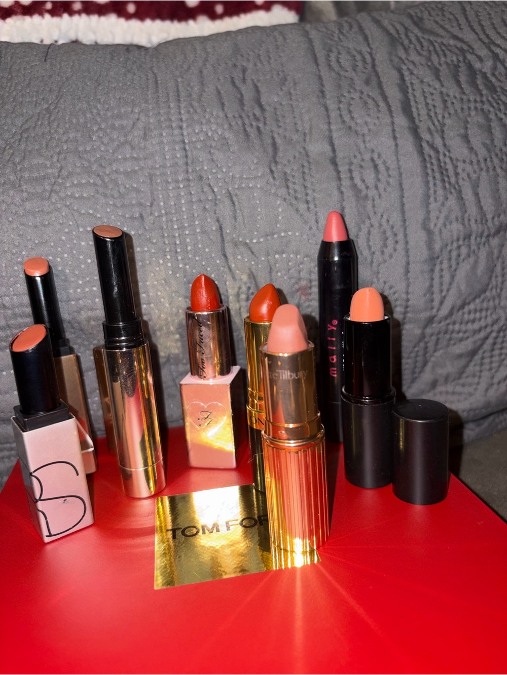 Tom Ford, NARS, Lipstick Collection in Nude, Coral, Peach and Warm Brown Tone